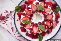 Pavlova Fruit Wreath and Eton Mess: Festive Dessert Recipes