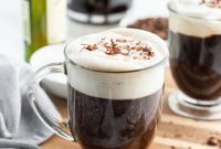 Classic Irish Coffee Recipe with Whiskey and Cream