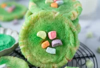 St Patricks Day Sugar Cookies with Festive Green Icing