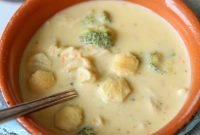 Creamy Chicken and Broccoli Cheddar Soup Recipe