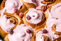 Cranberry Orange Cinnamon Rolls Recipe with Citrus Glaze