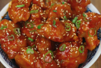 Korean Fried Chicken with Fiery Gochujang Glaze