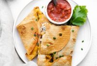 Crispy Sheet Pan Chicken Quesadillas Recipe