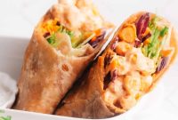 Spicy Vegan Buffalo Chickpea Wrap Recipe