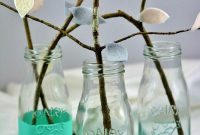 DIY Chalk-Painted Milk Jars: Rustic Home Decor Tutorial