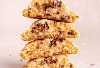Levain Bakery Copycat Caramel Coconut Chocolate Chip Cookies