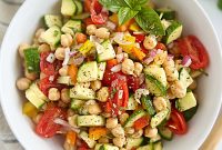 Mediterranean Chickpea Salad Recipe with Lemon and Herbs