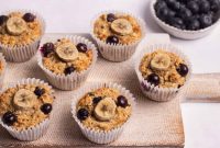Banana Oatmeal Muffins Recipe with Oats and Cinnamon