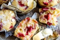 Moist Strawberry Yogurt Muffins