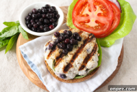 Wild Blueberry Chicken Burger Recipe