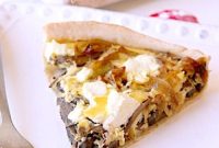 Flaky Quiche with Caramelized Onions and Sauteed Mushrooms