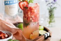 Refreshing Strawberry Basil Vodka Cocktail Recipe