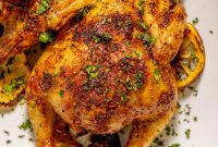 Crispy Air Fryer Cornish Hens Recipe with Herb Butter