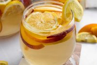 Ginger Peach White Wine Sangria Recipe