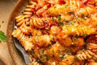 Spicy Fusilli with Chili Tomato Sauce
