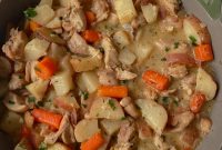 White Wine Skillet Chicken and Potatoes (Gluten Free, Dairy Free)
