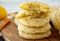 Lemon Poppy Seed Cookies with Bright Zesty Flavor