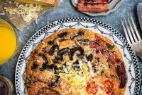 Breakfast Frittata with Comté, Bacon, Sausage & Mushrooms