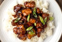 Bourbon Chicken Recipe with Sweet Sticky Sauce