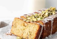 Lemon Pistachio Loaf Cake with Cardamom