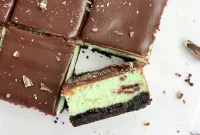 Decadent Chocolate Mint Cheesecake Bars