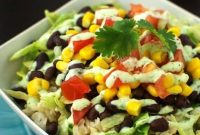 Tomatillo Ranch Burrito Bowls with Light Dressing