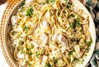 Dairy-Free Chicken Fettuccine Alfredo with Creamy Sauce