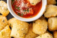 Crispy Parmesan Bread Bites with Garlic and Herbs