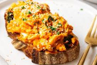 Spicy Gochujang Eggs Recipe for Toast or Rice