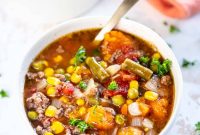 Hearty Slow Cooker Hamburger Soup Recipe