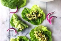 Low Carb Avocado Chicken Salad Lettuce Wraps