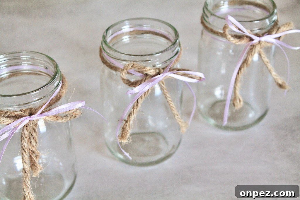 easy mason jar flowers