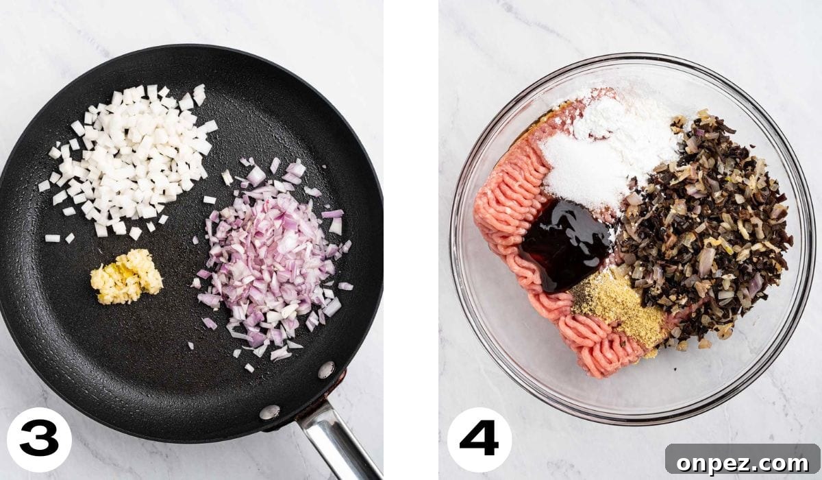 Process of combining the filling ingredients.
