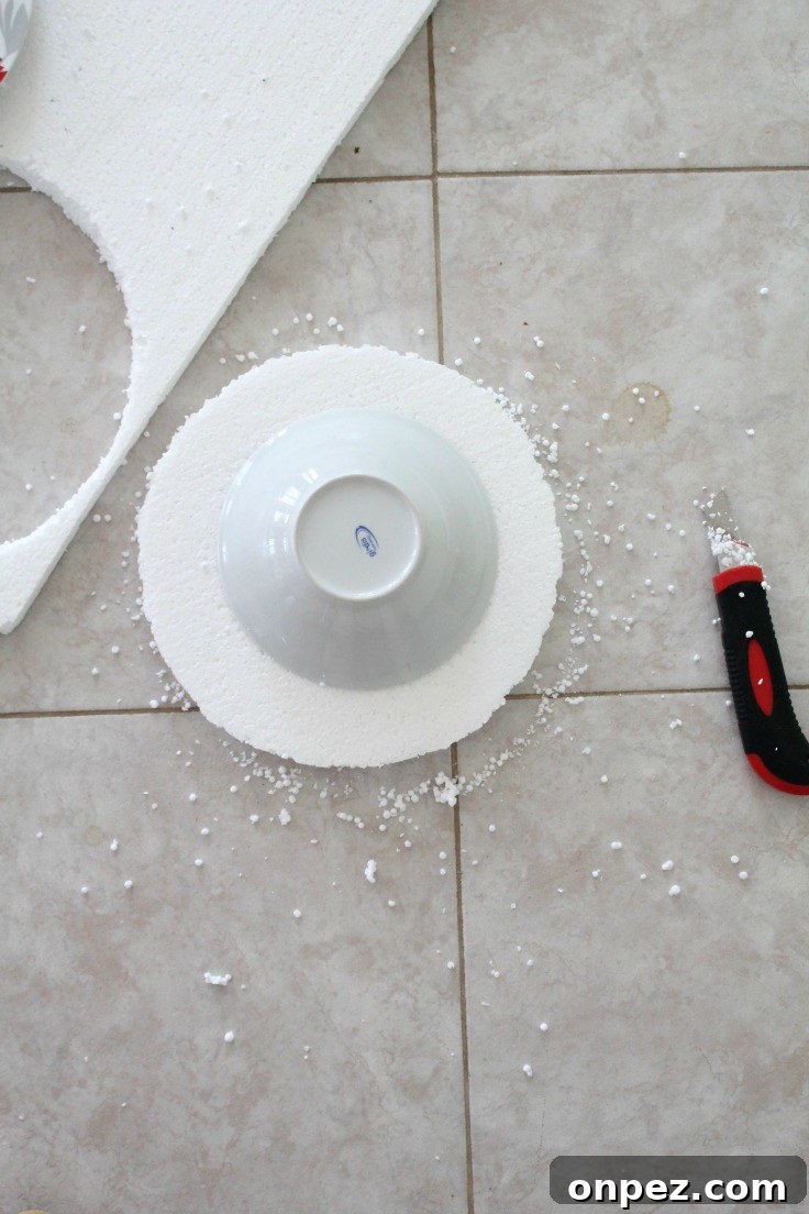 DIY Paper Tube Flower Wreath Tutorial 6 IMG_5574