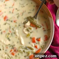 Creamy chicken soup