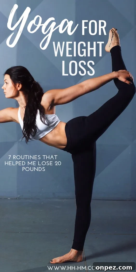 5 At-Home Yoga Routines for Weight Loss and Toning 4 Yoga for weight loss: these 7 yoga routines helped me lose 20 pounds. I find the best time to do these sequences is in the morning after I wake up. You can do these workouts at home and need almost no equipment.