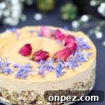 Sunflower Seed Butter Cheesecake (No-Bake & Free From: dairy, nuts, gluten & grains, refined sugar, and added oils)