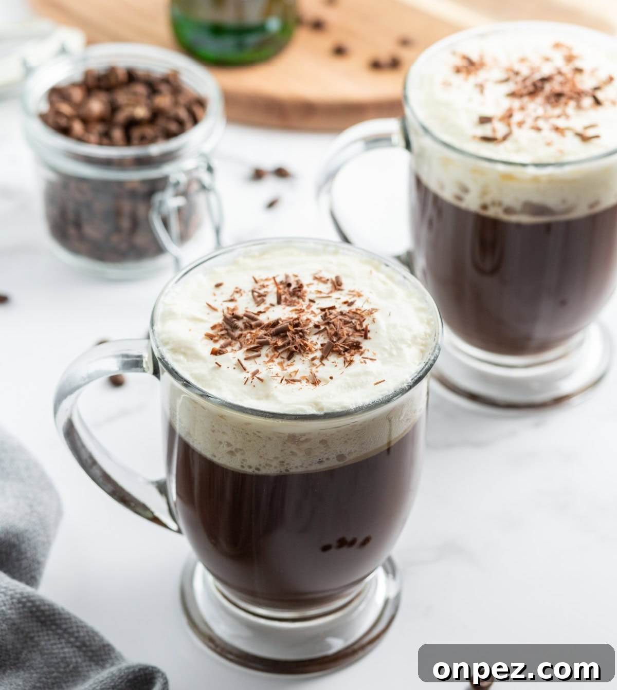 Irish Coffee Recipe irish coffee in mugs