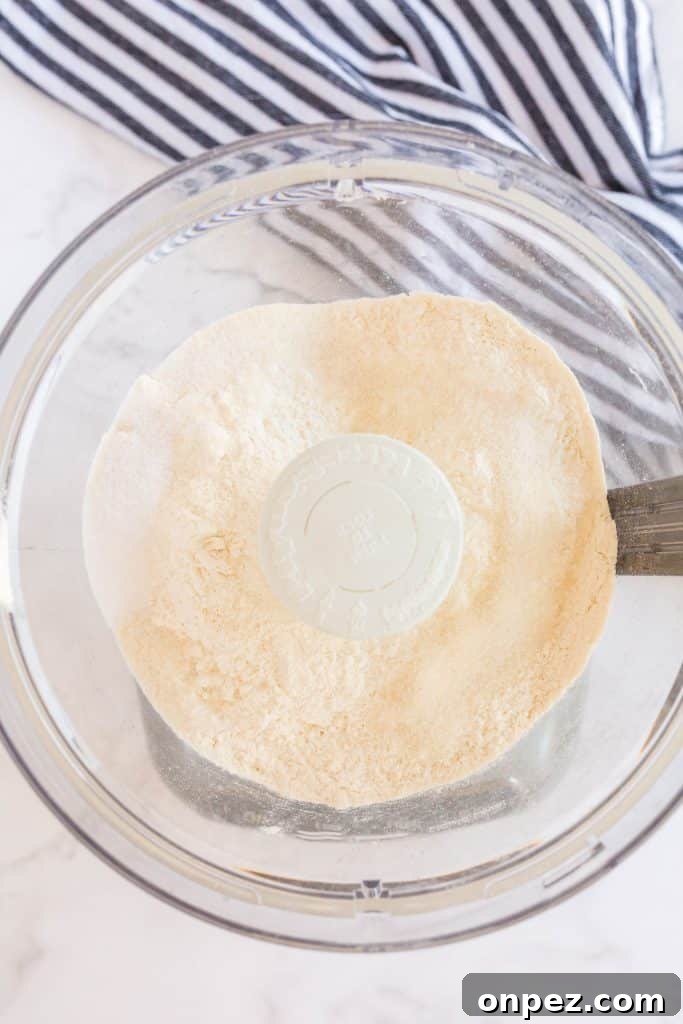 Perfect Homemade Pie Crust Recipe: Flaky and Foolproof 7 dry ingredients in a food processor.