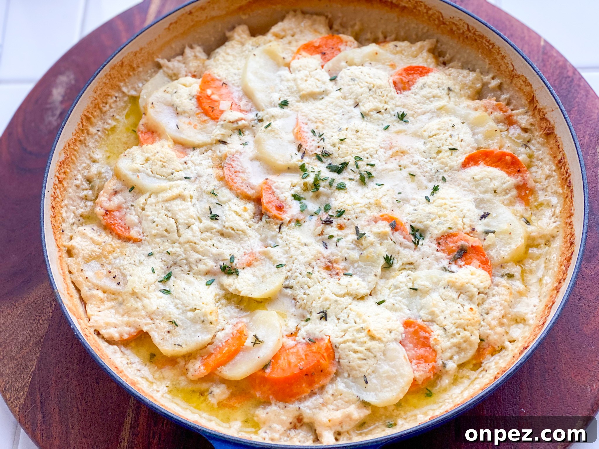 Scalloped Yukon Gold and Sweet Potato Gratin 5 Ingredients for scalloped Yukon Gold and sweet potatoes