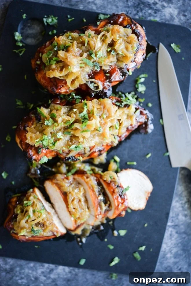 Smothered BBQ Chicken Breasts with Melted Cheese 3 Smothered BBQ Chicken Breasts