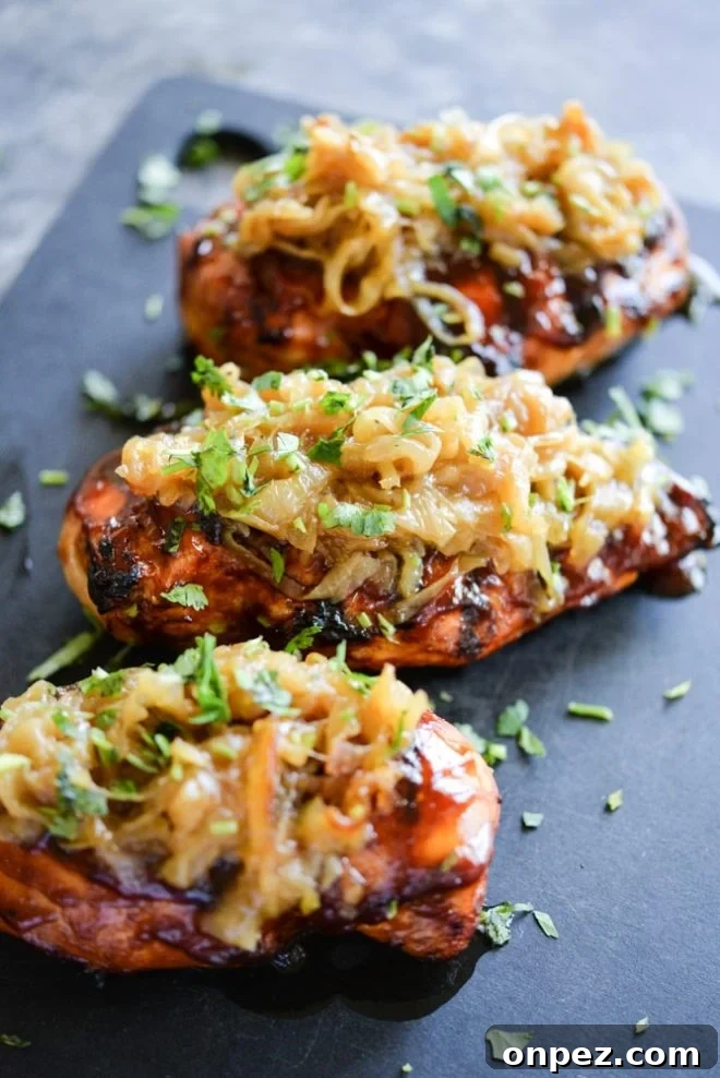 Smothered BBQ Chicken Breasts with Melted Cheese 5 Smothered BBQ Chicken Breasts