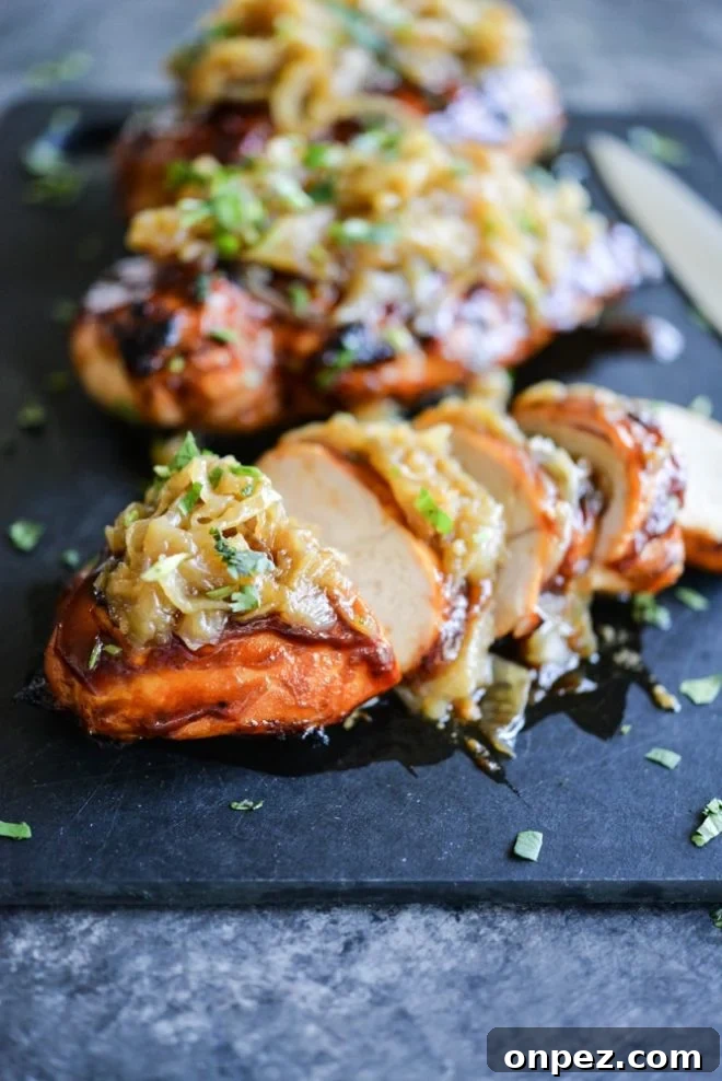 Smothered BBQ Chicken Breasts with Melted Cheese 6 Smothered BBQ Chicken Breasts