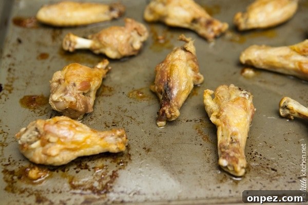 Sweet and Spicy Four Ingredient Chicken Wings from thelittlekitchen.net Sweet and Spicy Four Ingredient Chicken Wings from thelittlekitchen.net
