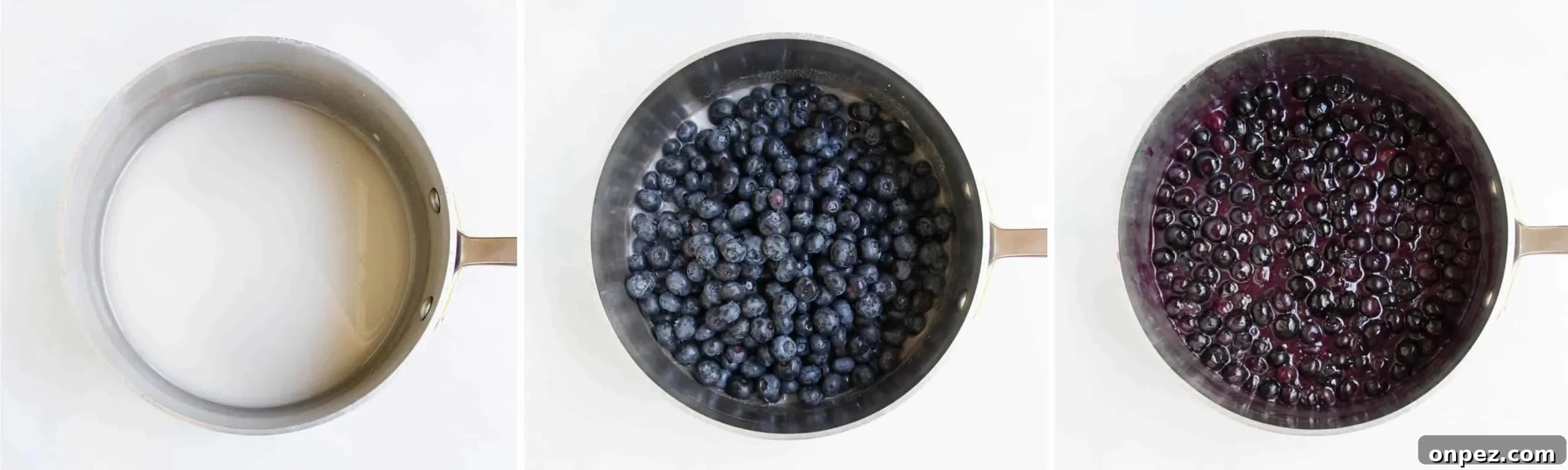 Homemade Blueberry Pie Filling with Fresh Berries 3 Fresh Blueberry Pie Filling. Make the most delicious, fresh tasting pie filling on your stove top! Fill a pre-baked pie crust or top your favorite dessert.