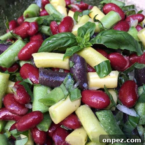 How to Freeze Green Beans for Freshness All Year 3 basil and bean salad