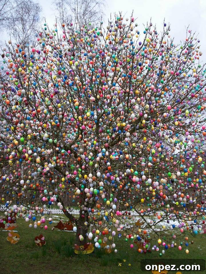 German Easter Egg Tree
