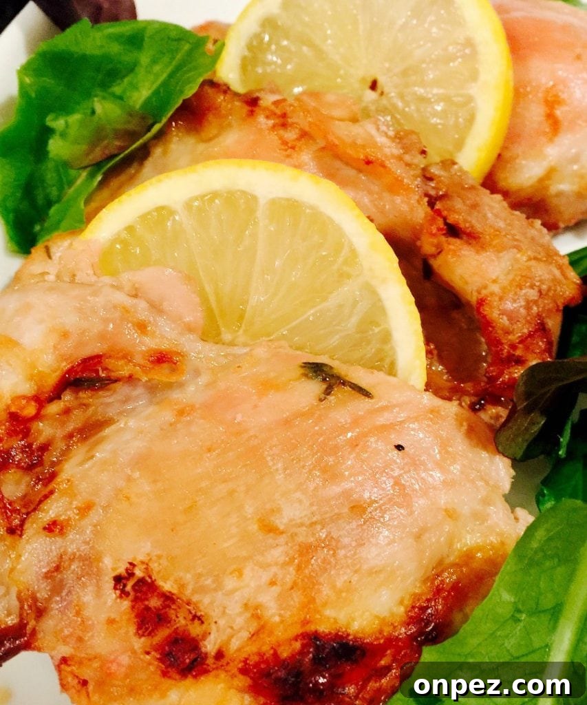 Crispy Oven-Baked Lemon Garlic Chicken Recipe 2 Baked Lemon Garlic Chicken Thighs