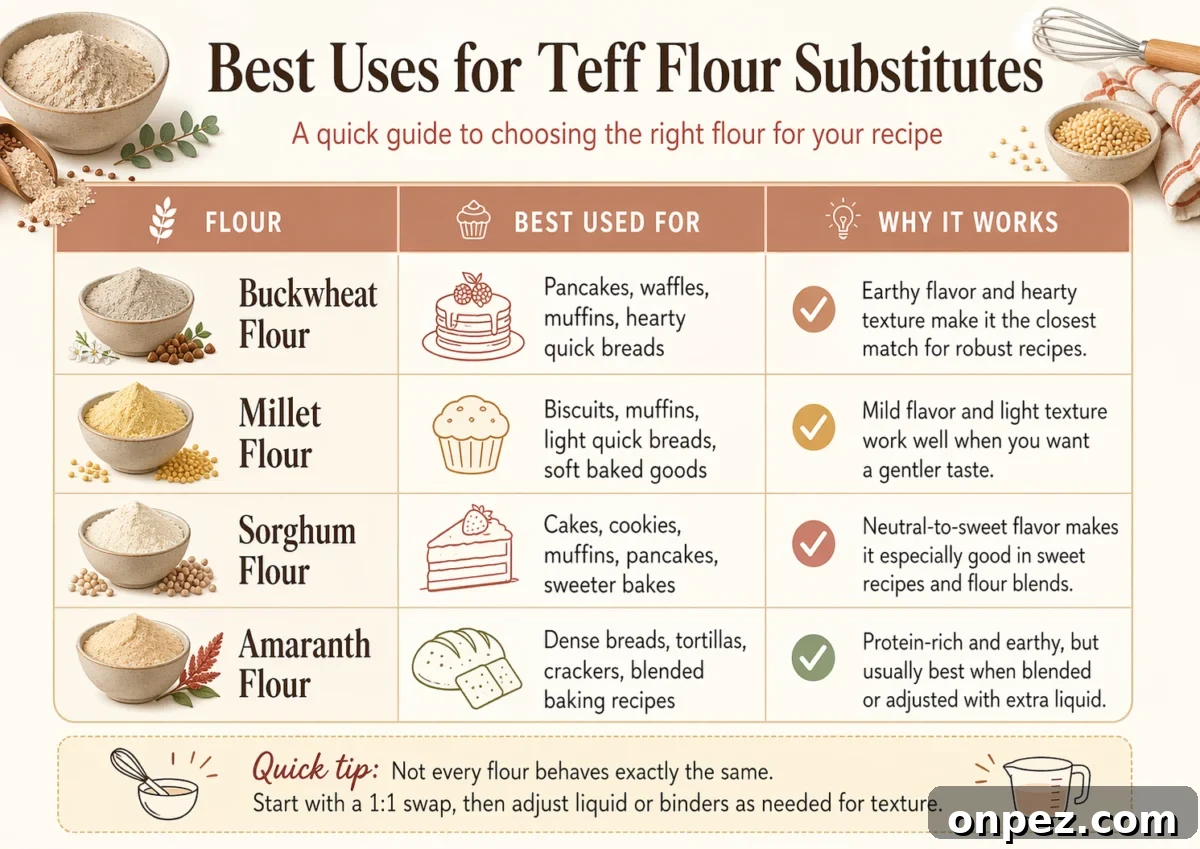 4 Teff Flour Substitutes for Similar Texture and Nutrition 4 Best Uses for Teff Flour Substitutes