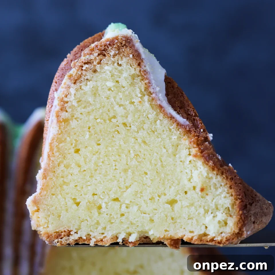Mardi Gras Bundt Cake with Colorful Glaze 6 Mardi Gras Bundt Cake